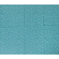 Aqua Blue Striped blended Cotton Lawn Fabric with Embroidery - 110 cm Wide - D19599