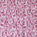 Vibrant Pink Geometric blended Cotton Lawn Fabric with Embroidery - 110 cm Wide - D19601