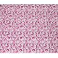 Vibrant Pink Geometric blended Cotton Lawn Fabric with Embroidery - 110 cm Wide - D19601