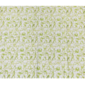 Fresh Green Geometric blended Cotton Lawn Fabric with Embroidery - 110 cm Wide - D19602 Regal Fabrics