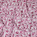 Vibrant Pink Geometric blended Cotton Lawn Fabric with Embroidery - 110 cm Wide - D19603