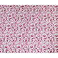 Vibrant Pink Geometric blended Cotton Lawn Fabric with Embroidery - 110 cm Wide - D19603