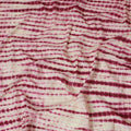 Rich Dark Pink and White Tie-Dye Cotton Lawn Fabric with Sequin Embellishments, 110 cm Width-D19657