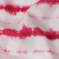 Vibrant Pink and White Tie-Dye Cotton Lawn Fabric, 110 cm Width-D19662