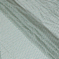 Aqua and White Chevron Cotton Lawn Fabric with Sequins, 110 cm Width-D19663