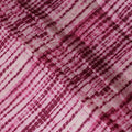 Magenta and Pink Tie-Dye Synthetic Chinon Fabric with gold foil, 110 cm Width-D19667