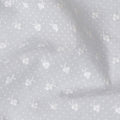 Soft Pearl White Polka Dot and Floral Embroidered Cotton Lawn Fabric, 110 cm Width-D19676 - Regal Fabrics