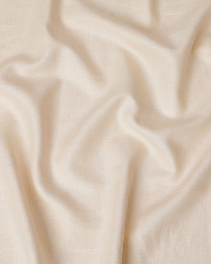 Light Peach Plain Premium Pure Linen Fabric - 60 Lea Quality, 140 cm Width-D19932