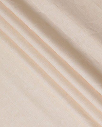 Light Peach Plain Premium Pure Linen Fabric - 60 Lea Quality, 140 cm Width-D19932