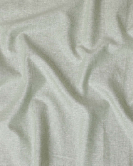 Sage Green Plain Premium Pure Linen Fabric - 60 Lea Quality, 140 cm Width-D19934