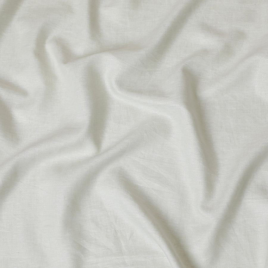 قماش كتان نقي ممتاز بلون أخضر نعناعي - جودة 60 ليا، عرض 140 سم -D19936