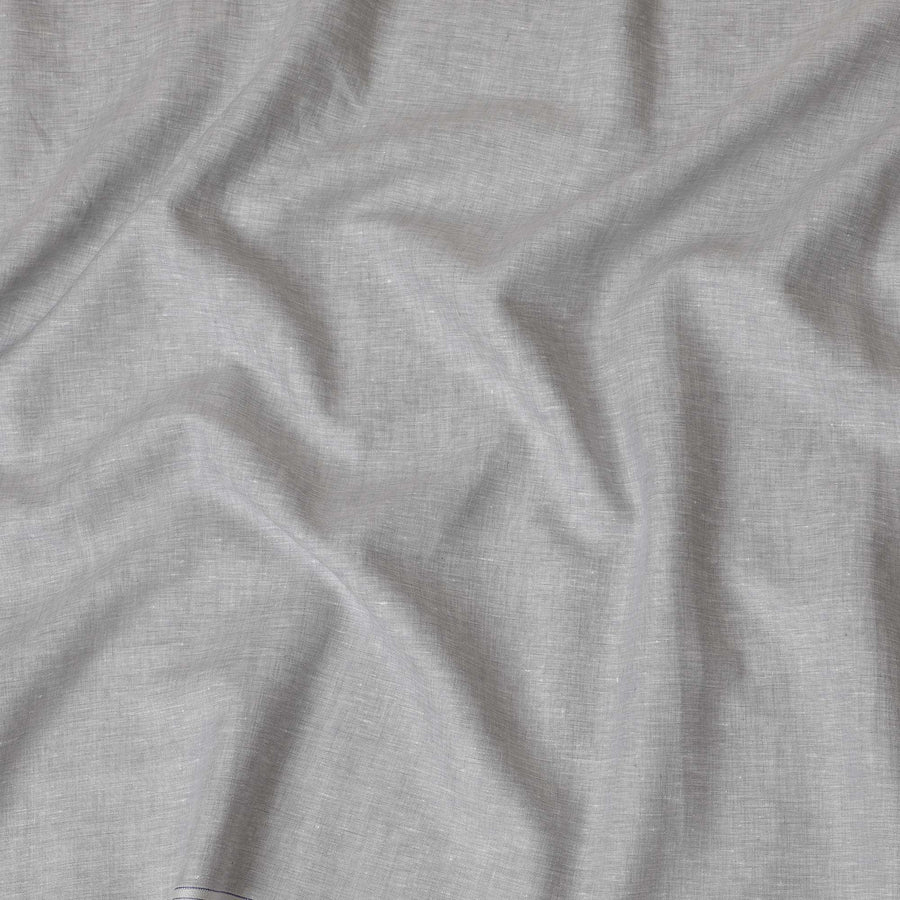 Light Grey Plain Premium Pure Linen Fabric - 60 Lea Quality, 140 cm Width-D19939
