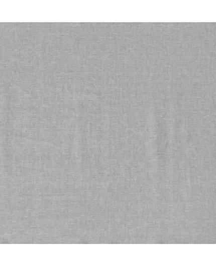 Light Grey Plain Premium Pure Linen Fabric - 60 Lea Quality, 140 cm Width-D19939