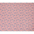 Pink Floral Embroidered Cotton Lawn Fabric - 110 cm Width, India-D19945