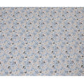 Light Blue Floral Embroidered Cotton Lawn Fabric - 110 cm Width, India-D19947