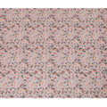 Peach Floral Embroidered Cotton Lawn Fabric - 110 cm Width, India-D19948