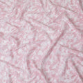Uragiri Cotton Voile Fabric with jacquard, 110 cm Width, White and Pink Leaf Design-D19958 Regal Fabrics
