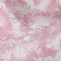 Uragiri Cotton Voile Fabric with jacquard, 110 cm Width, White and Pink Leaf Design-D19958 Regal Fabrics