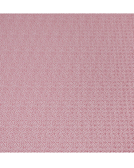 Uragiri Cotton Voile Fabric with Jacquard, 110 cm Width, Pink and White Dot Design-D19961