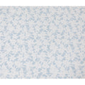 قماش اوراجيري قطن فوال مع جاكار، عرض 110 سم، تصميم زهور ابيض وازرق فاتح-D19966