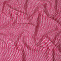 Cotton Lawn Fabric, 110 cm Width, White and Pink Stripe Design-D19968