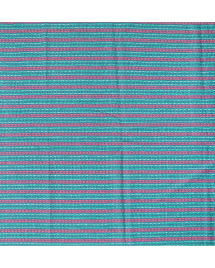 Cotton Lawn Fabric, 110 cm Width, Teal and Pink Geometric Design-D19970