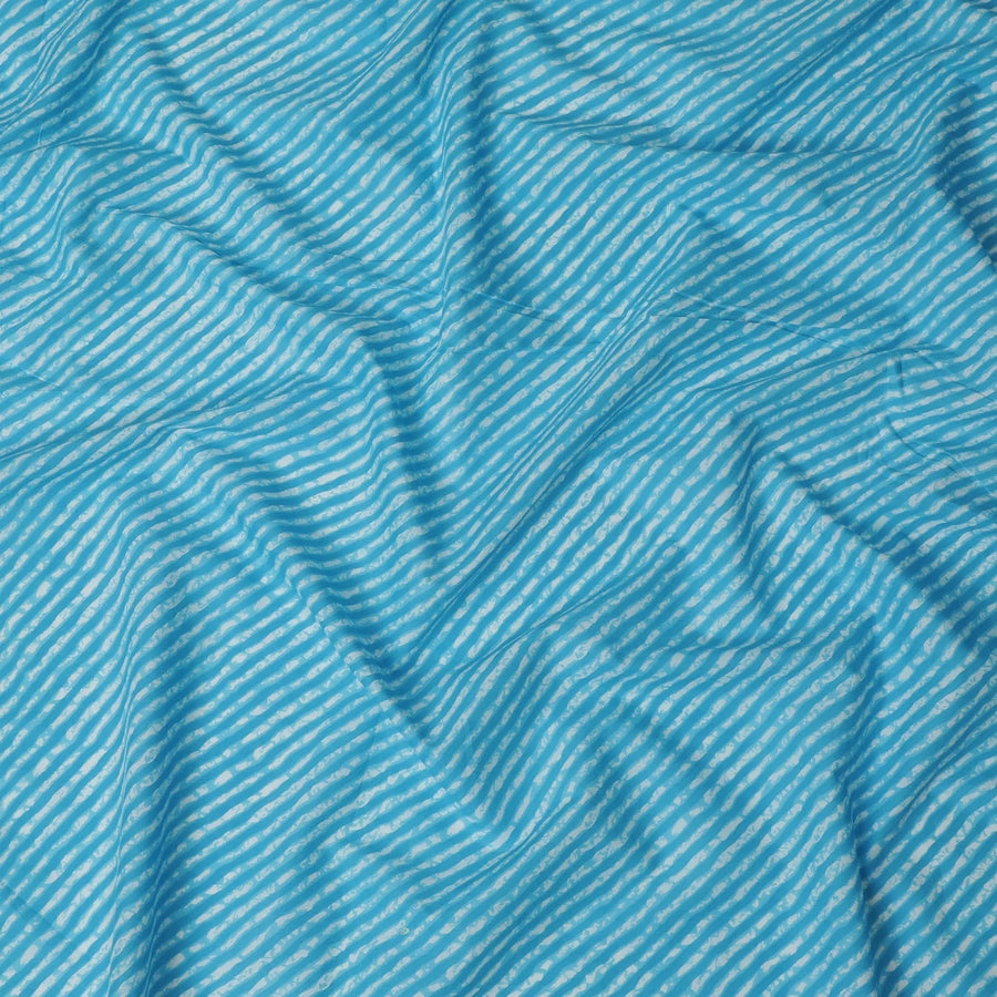Vibrant Blue and White Striped Cotton Lawn Fabric - 110 cm Width-D19972 Regal Fabrics