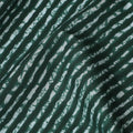 Forest Green and White Striped Cotton Lawn Fabric - 110 cm Width-D19975 - Regal Fabrics