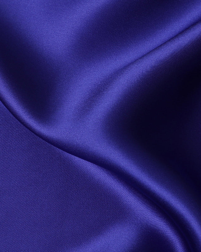 Vibrant Royal Blue Pure Silk Satin Fabric, 110 cm Width-20048