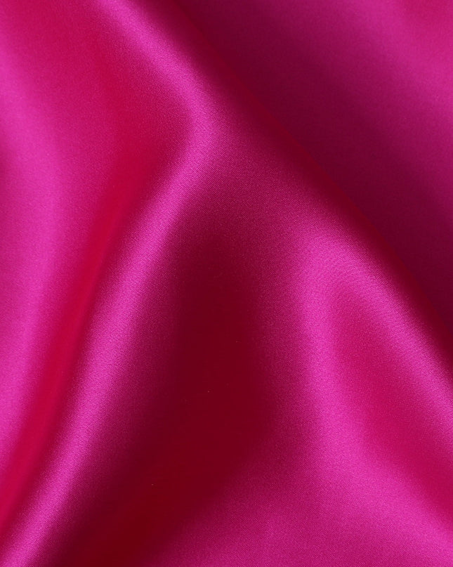 Striking Fuchsia Pure Silk Satin Fabric, 110 cm Width-20049