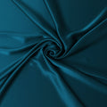 Sleek Teal Pure Silk Satin Fabric, 110 cm Width-20052