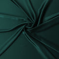 Deep Forest Green Pure Silk Satin Fabric, 110 cm Width-20053