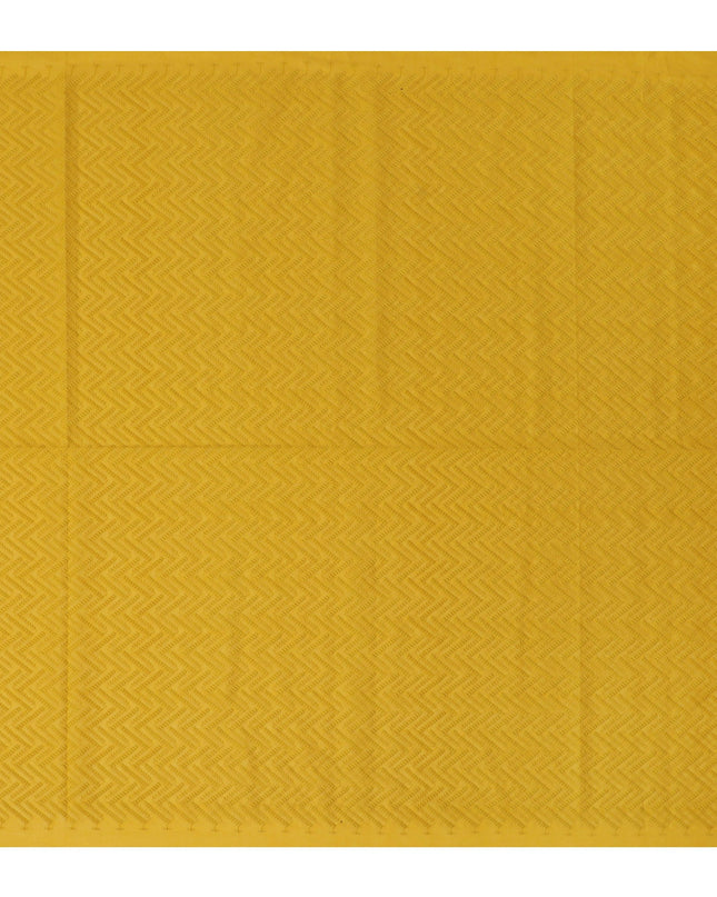 Sunshine Yellow Cotton Voile Fabric with Intricate Embroidery, 110 cm Width-D20112