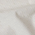 Pure White Cotton Voile Fabric with Textured Embroidery, 110 cm Width-D20122 - Regal Fabrics