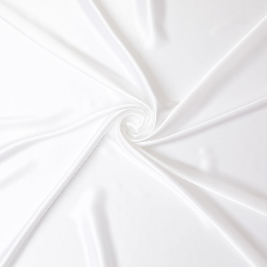 Luxurious White Pure Silk Satin Fabric, 110 cm Width-D20129