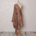 Golden Yellow Silk Jacquard Dupatta with Multicolor Paisley Design and Fringed Edges – 235 X 95 Cms, India-D20312 Regal Fabrics