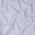 Light Blue Cotton Lawn Fabric with Geometric Embroidery, 110 cm Width-D20449