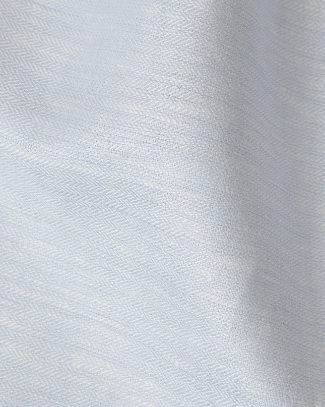 Light Blue Thick Linen Fabric for Jacketing and Trousers, 150 cm Width-D20548