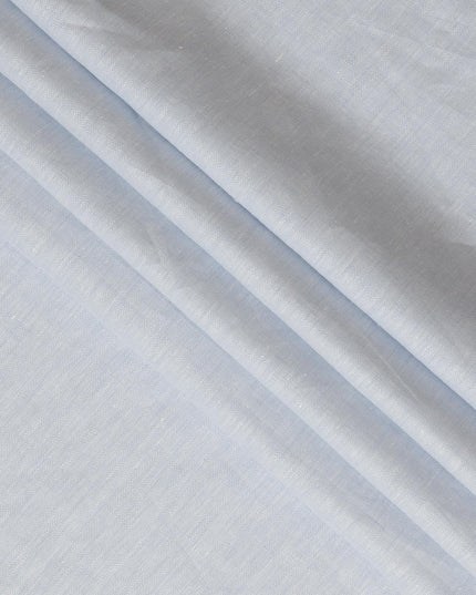 Light Blue Thick Linen Fabric for Jacketing and Trousers, 150 cm Width-D20548