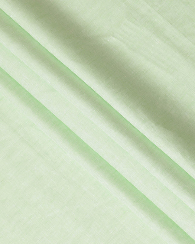 Mint Green Pure Linen Fabric for Tailoring, 60 Lea, 150 cm Width-D20550