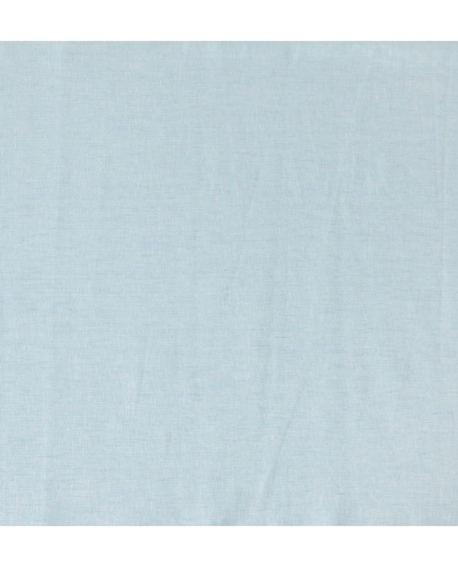 Sky Blue Pure Linen Fabric for Tailoring, 60 Lea, 150 cm Width-D20551