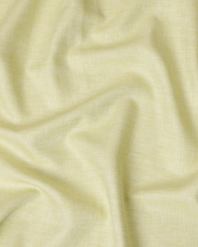 Light Yellow Pure Linen Fabric for Tailoring, 60 Lea, 150 cm Width-D20552