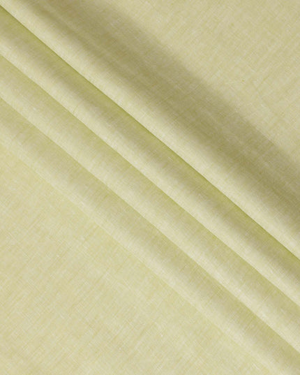 Light Yellow Pure Linen Fabric for Tailoring, 60 Lea, 150 cm Width-D20552