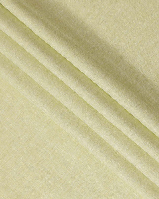 Light Yellow Pure Linen Fabric for Tailoring, 60 Lea, 150 cm Width-D20552