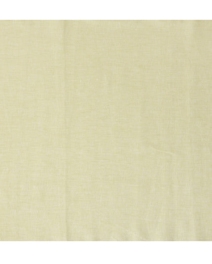 Light Yellow Pure Linen Fabric for Tailoring, 60 Lea, 150 cm Width-D20552