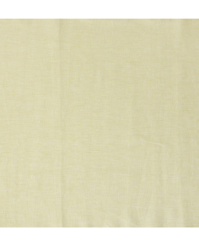 Light Yellow Pure Linen Fabric for Tailoring, 60 Lea, 150 cm Width-D20552