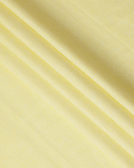 Bright Yellow Pure Linen Fabric for Tailoring, 60 Lea, 150 cm Width-D20553