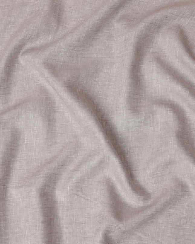 Light Mauve Pure Linen Fabric for Tailoring, 60 Lea, 150 cm Width-D20555