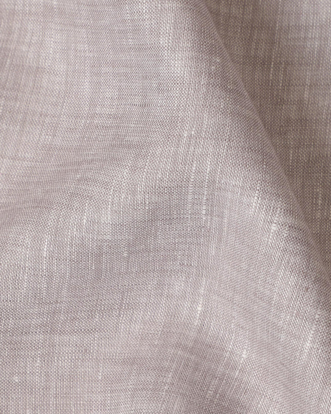 Light Mauve Pure Linen Fabric for Tailoring, 60 Lea, 150 cm Width-D20555