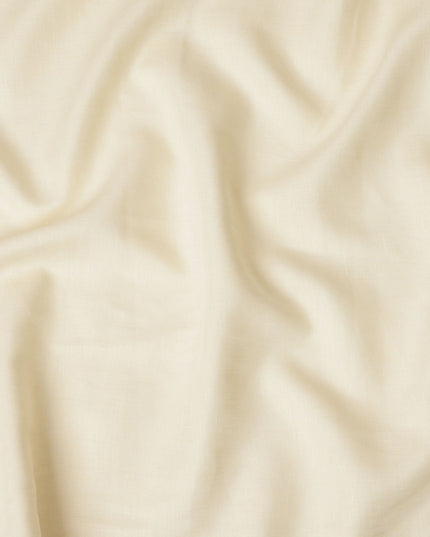 Cream Pure Linen Fabric for Tailoring, 60 Lea, 150 cm Width-D20556